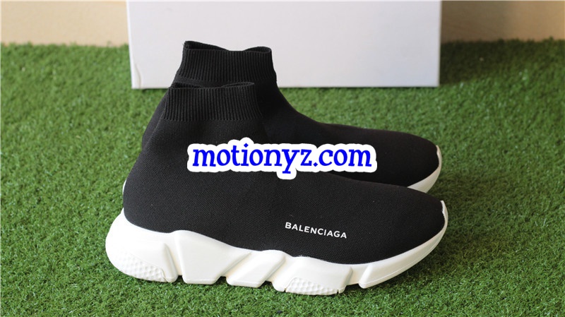 Update Version Balenciaga Speed Trainer Sock Race Runners Black